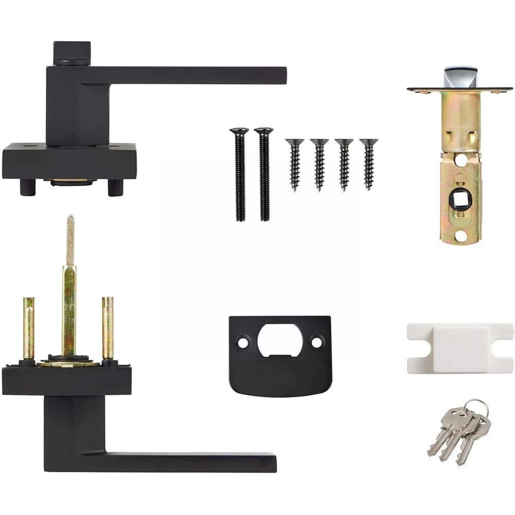 Door Square Handle Lock For Interior Doors With Lock Accessories Handle Handles Set Security Lock Lock Cylinder Heavy Duty T6J5