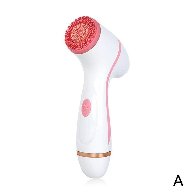 Instrumento de limpieza facial eléctrico Usb con cabezal de repuesto, cepillo de máquina profunda para eliminar puntos negros, dispositivo para la piel, F8Q7: A
