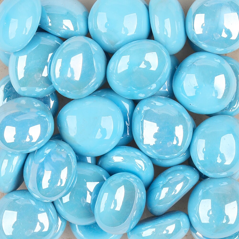 Pierres précieuses en verre opale moyen, 200g/38 pièces, 17-22mm, gouttes de perles, pépites, rouge Orange Opaque, bricolage, mosaïque, artisanat