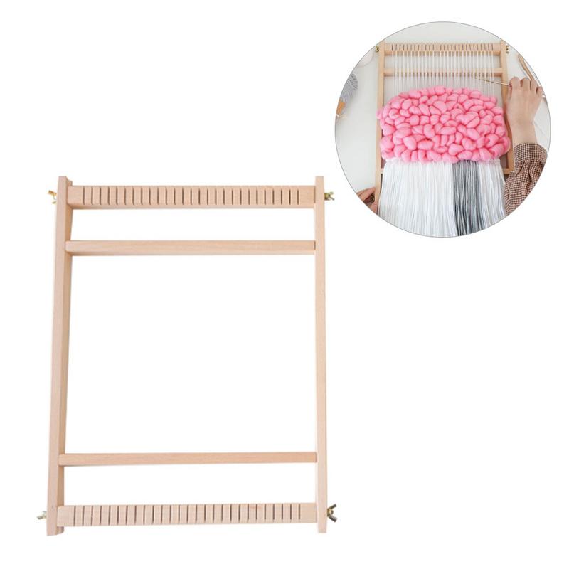 Houten weefgetouw kit diy wol spinmachine voor handgemaakte wandtapijten en weven schilderijen speelgoed en voor kinderen meisjes