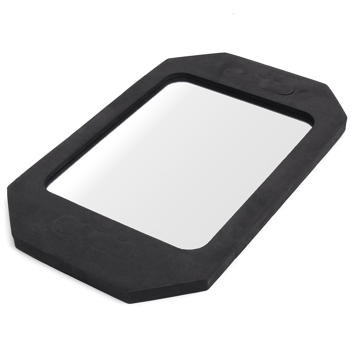 Shockproof Sponge Mirror Hair Salon Vision Rearview Mirrors Black Square Makeup Hair Tools Hairdressing Back Mirror