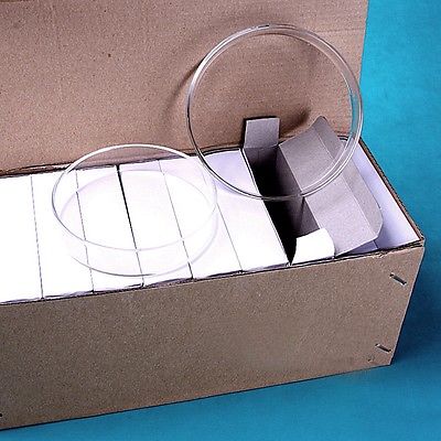 10Pcs 1lot/ glass petri dish borosilicate glass transparent with cover high temperature resistance for 60mm