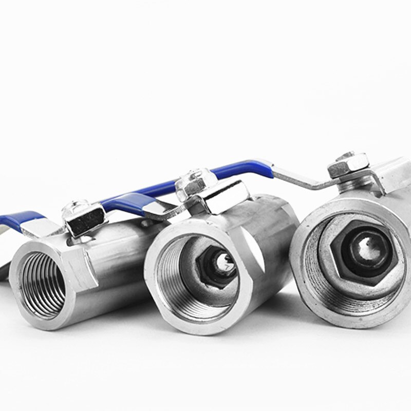 1pcs Stainless Steel SS 304 Ball Valve Female Thread BSP 1/2" 3/4" 1" 1-1/4" 1-1/2"