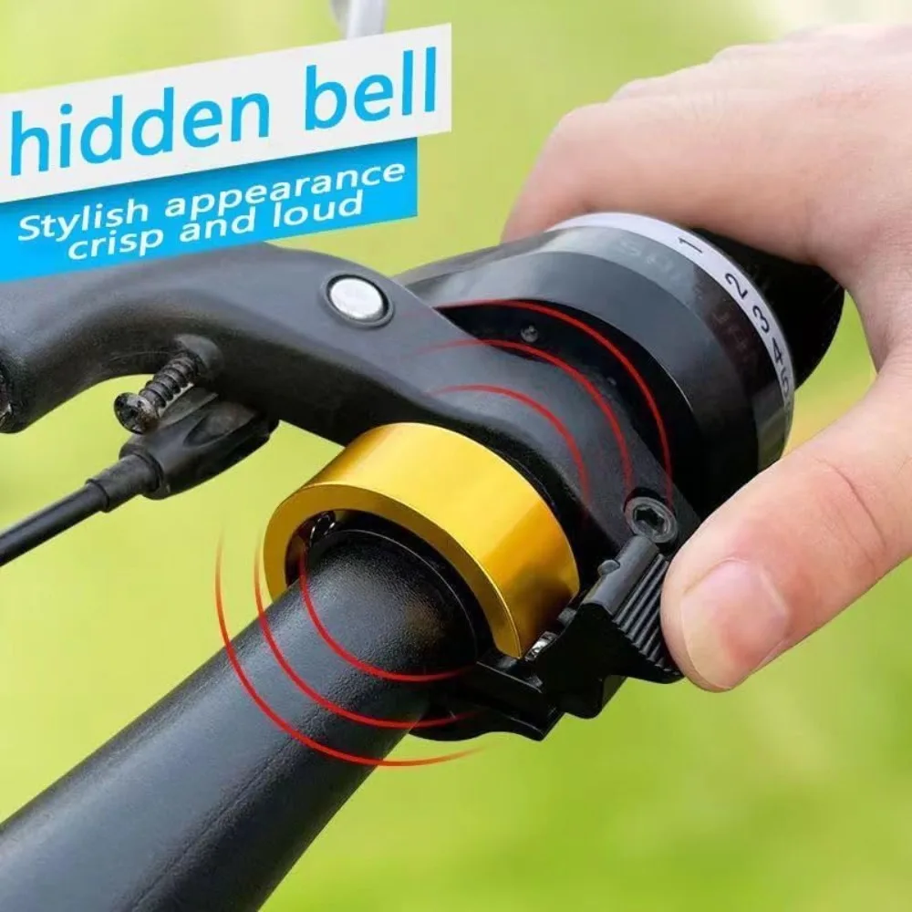 Sonnette de vélo 22mm de diamètre du guidon VTT vélo de route cloche de vélo en alliage d'aluminium lame 90 décibel anneau de direction de vélo