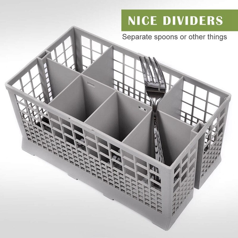 Universal Dishwasher Cutlery Basket Dishwasher Cage Parts Plastic Replacement Rack Cutlery Holder Cooking Utensils Fits for Dish