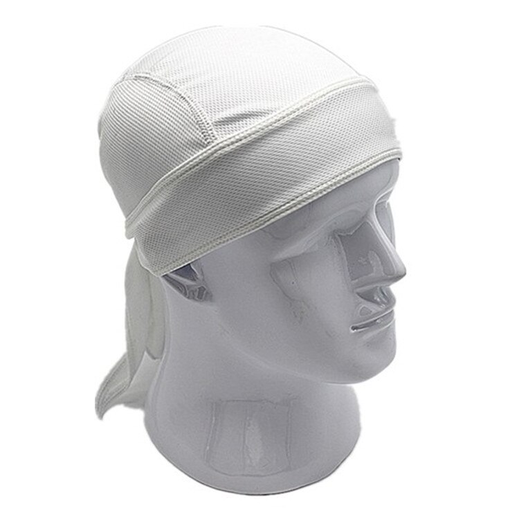 Outdoor Quick Dry Pure Cycling Cap Head Scarf Headscarf Headband Summer Men Running Riding Bandana Ciclismo Pirate Hat Hood: white