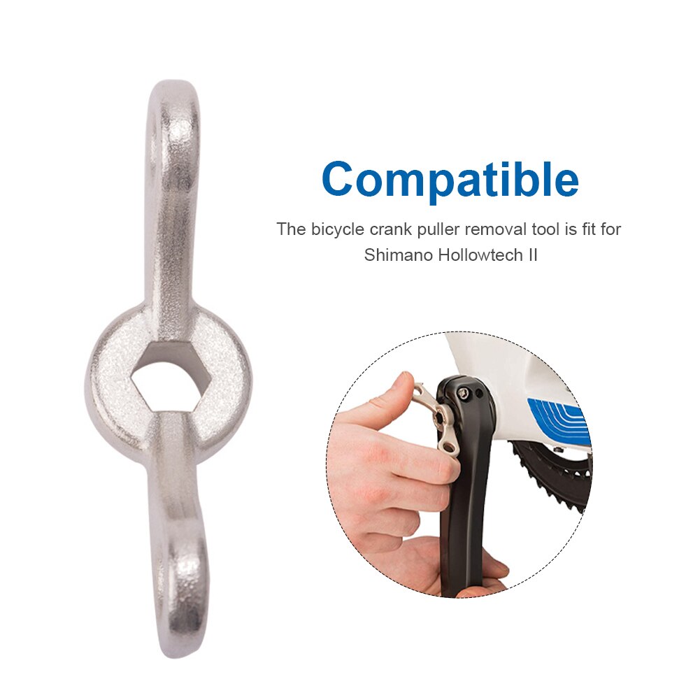 Bicycle Maintenance Easy Use Bike Crank Removal Tool Safety Hook Driving Portable Bottom Extractor Fit For Shimano Hollowtech II