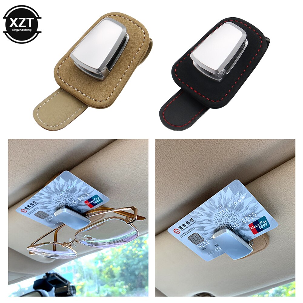 Estuche portátil para gafas de coche, accesorio con Clip para tarjetas, visera, soporte para gafas de sol para Volvo xc90, xc60, s60, s40, s90, v40, c30, v60, xc40
