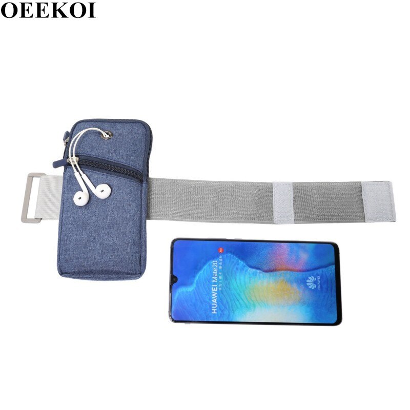 OEEKOI Universal Outdoor Sport Armband Phone Bag voor Cubot P20/J3 Pro/Power/Nova/R11/ x18 Plus/X18/Cheetah 2/S550 Pro/Dinosaurus