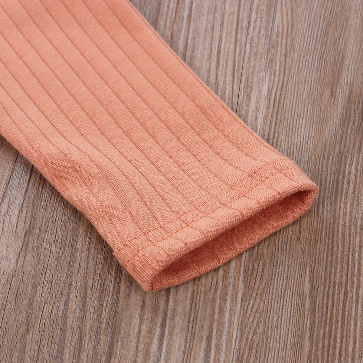 Fall Spring Baby Girls Boys Romper Breathable Infant Long Sleeve Jumpsuit Ruffle Zipper Solid Color Footed Sleepwear 0-6M