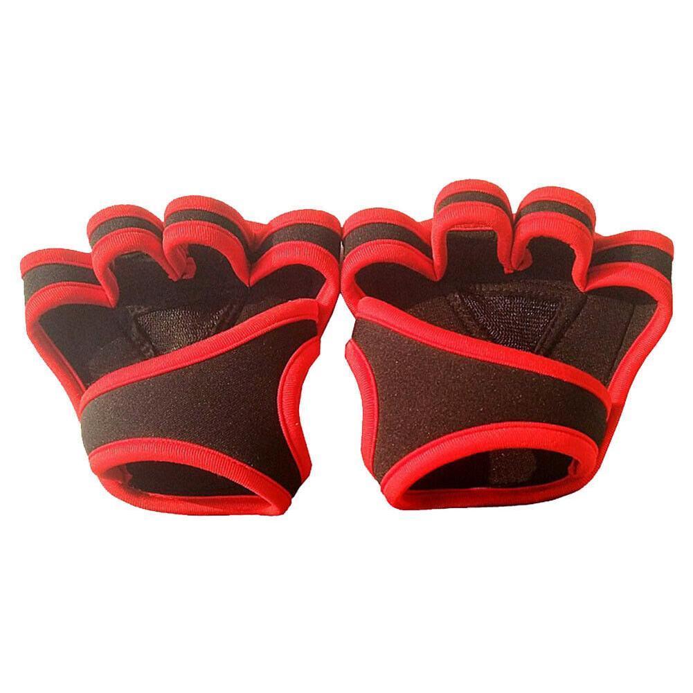 1 pair Sports Body Building Gymnastics Grips Hand Fitness Gloves Women Protector Men Gloves Training Lifting Weight W6K9