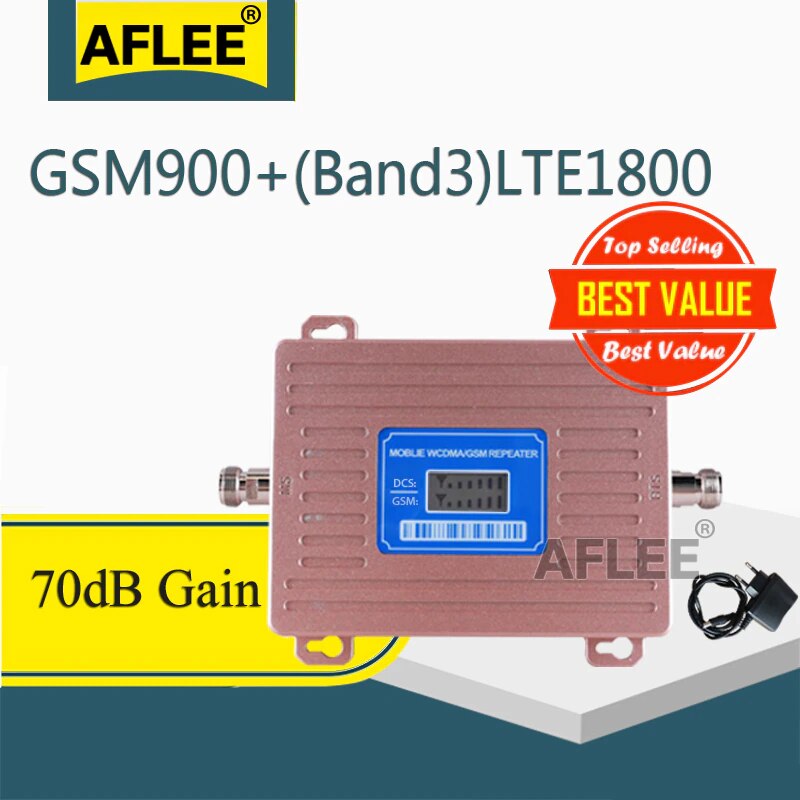 900 1800 2100mhz Verstärker GSM 2G 3G 4G zellular Verstärker 4G Netwrok Handy, Mobiltelefon Signal Booster GSM WCDMA DCS 4G praktisch Verstärker: 900 1800