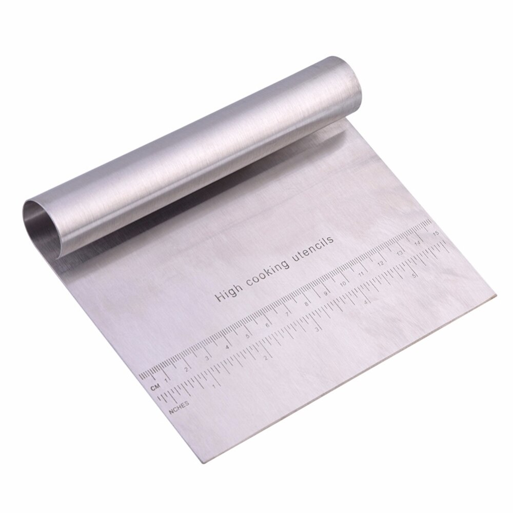 Stainless Steel Pizza Dough Scraper Cutter Cake Baking Pastry Spatulas Cutters Tough Kitchen Tool Accessories: Default Title