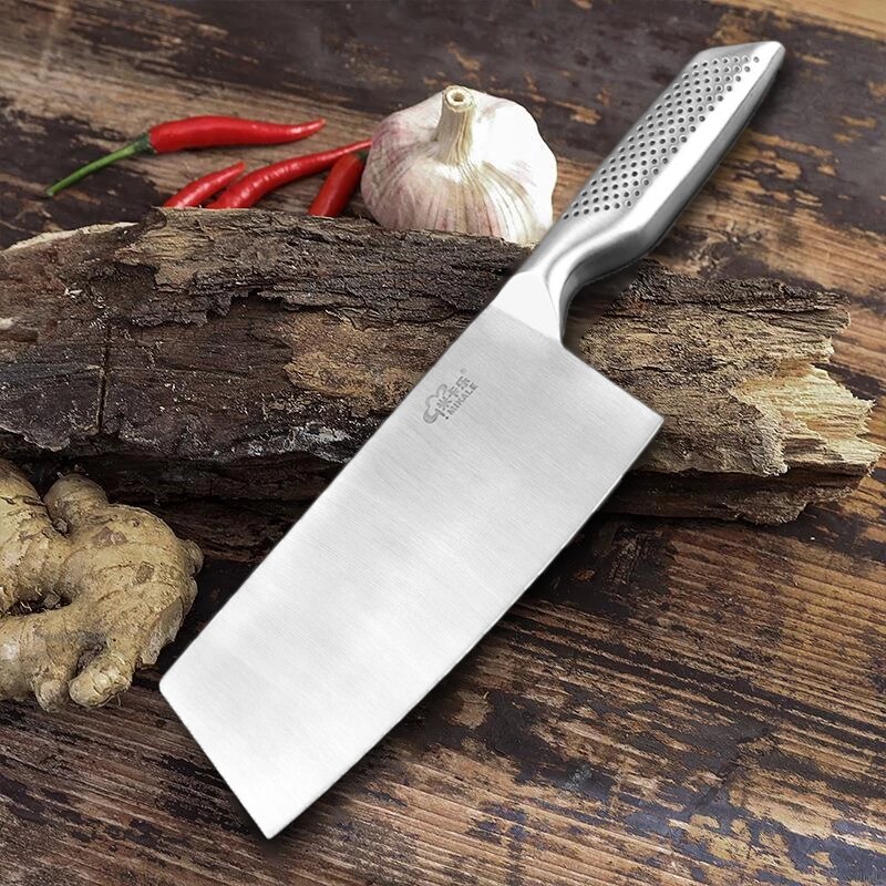 7 Inch Kitchen Knife Japanese Cook's Cleaver Stainless Steel Chef Butcher Chopping Meat Slicer Santoku Meat Cleaver Knives