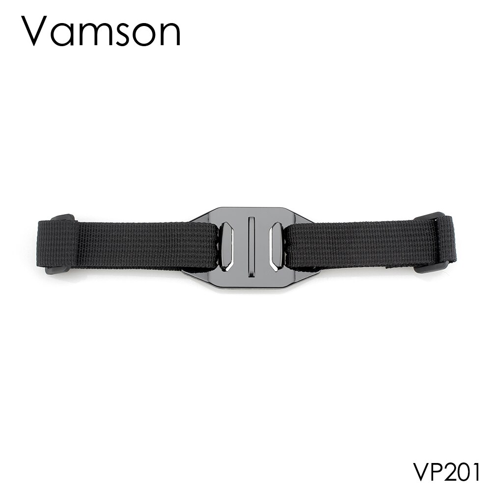 Vamson pour Gopro Hero 8 7 accessoires tête casque sangle ventilé réglable support de ceinture adaptateur pour Yi 4k pour SJCAM SJ4000 VP201A: VP201