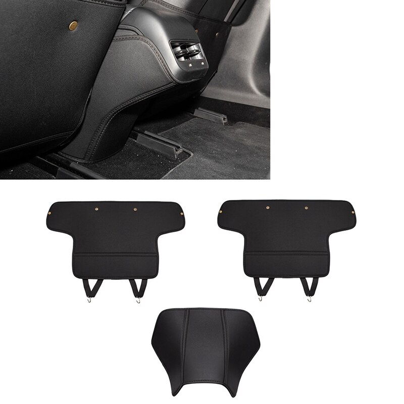 Autostol beskyttelsesmåtte bilsæde ryg kick covers til tesla model 3 tilbehør