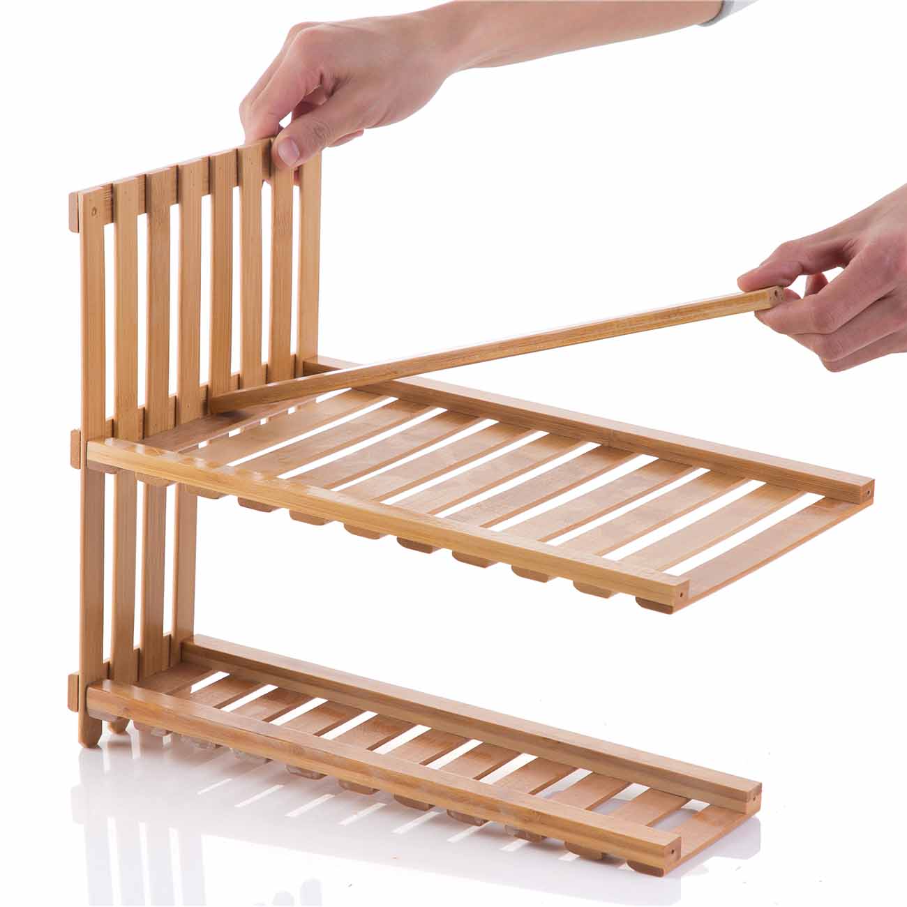 Bamboo Storage Rack Double Layers Kitchen Spice Ra... – Grandado