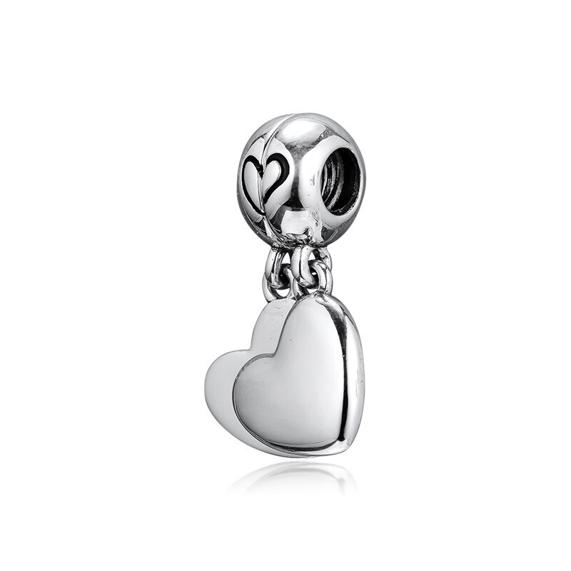 100% 925 Sterling Silver Classic Animal Love Cake Charm Beaded Ladies Charm DIY Jewelry: 2398