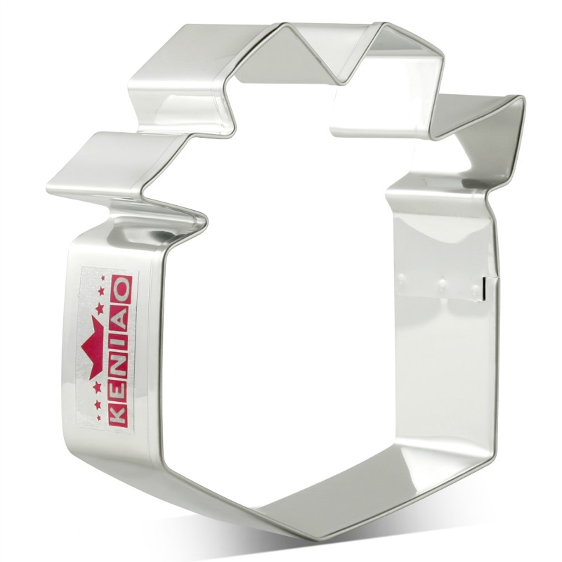 KENIAO Geschenkdoos Cookie Cutter voor vaderdag-8x7.9 cm-Biscuit/Fondant/Gebak /brood Cutter-Rvs