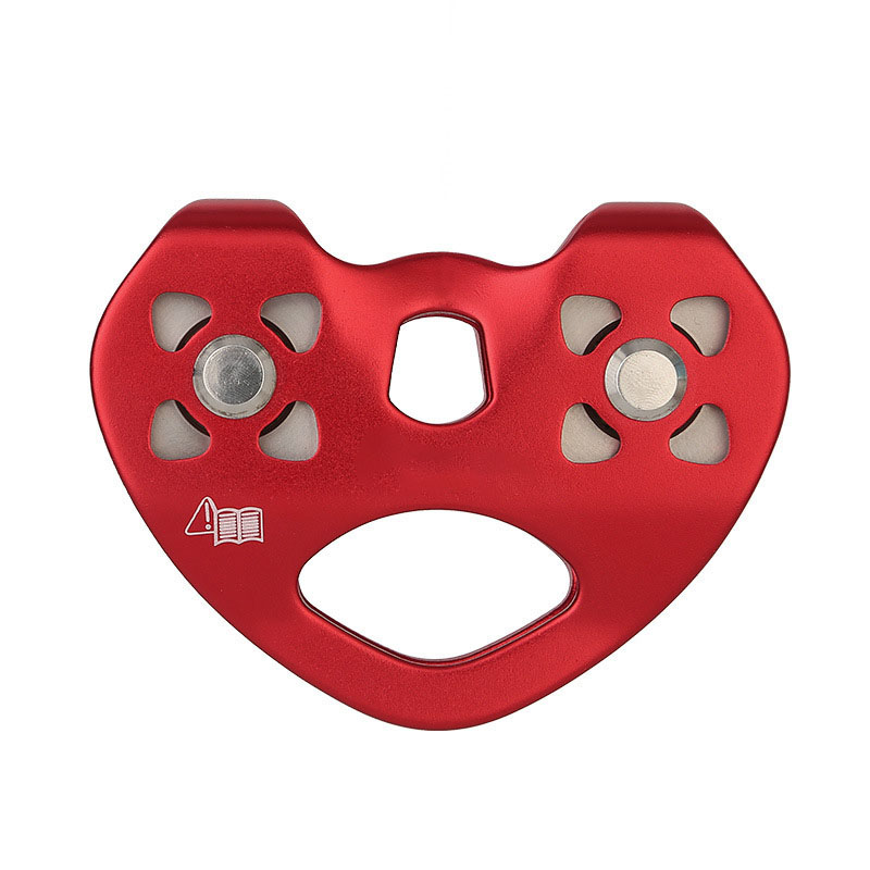 Cableway-polea de doble deslizamiento para expansión al aire libre, YS-BUY en forma de corazón, para jungla: Rojo