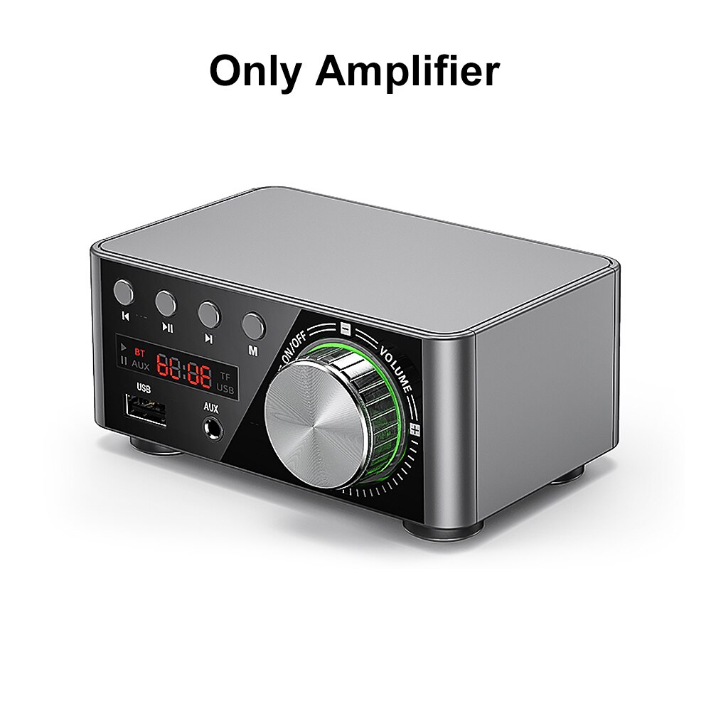 AIYIMA TPA3116 amplificateur Bluetooth numérique classe D puissance amplificateur maison 50Wx2 stéréo HiFi amplificateur de son Support AUX TF lecteur MP3: Default Title