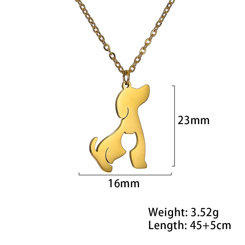 Cazador Hond Kat Huisdier Hangend Leuke Ketting Goud Kleur Rvs Ketting Kettingen Voor Vrouwen Sieraden Verkoop 2022