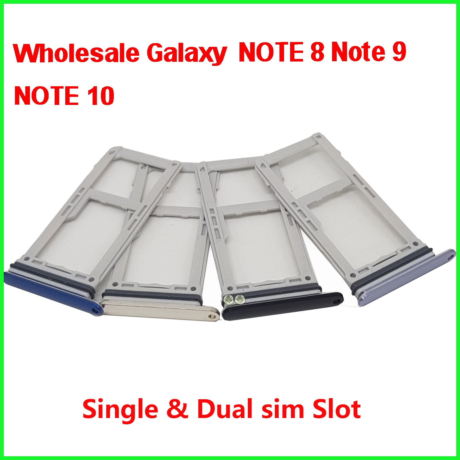 50pcs For Samsung Galaxy Note 8 N950 Note 9 N960 Note 10 N975 N970 Sim Card Tray & Micro SD Memory Card Slot Holder