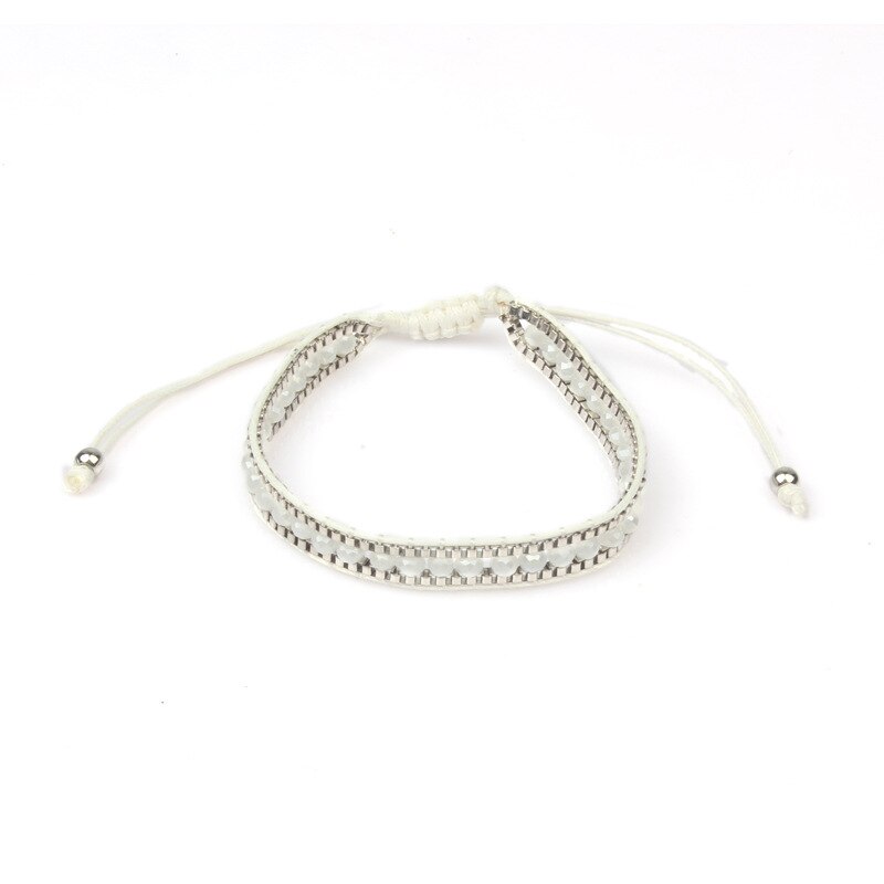 Bohemian ladies bracelet hand-woven bracelet crystal single layer beaded bracelet national wind friendship bracelet: SJ-Q5