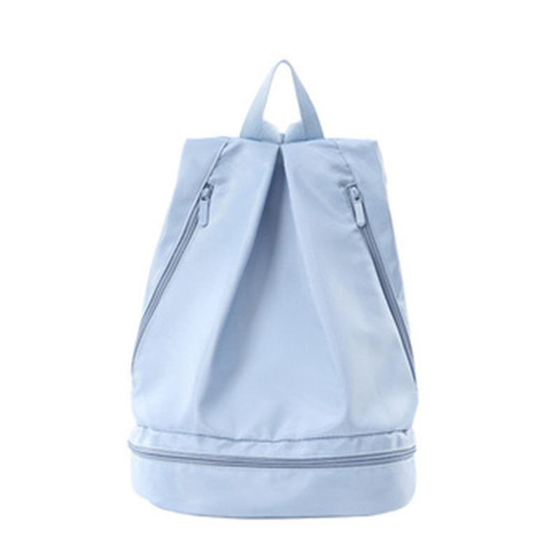 Vedenpitävä matkakassi koripallojalkapallopussi vaelluskiipeilyreppu märkä ja kuiva erottelu kuntoilulaukku uimapussi: Sininen