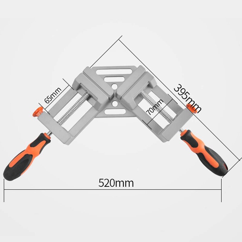 Double Handle Corner Clamp, 90 Degree Quick Release Corner Clamp For Welding, Wood-Working, Photo Framing