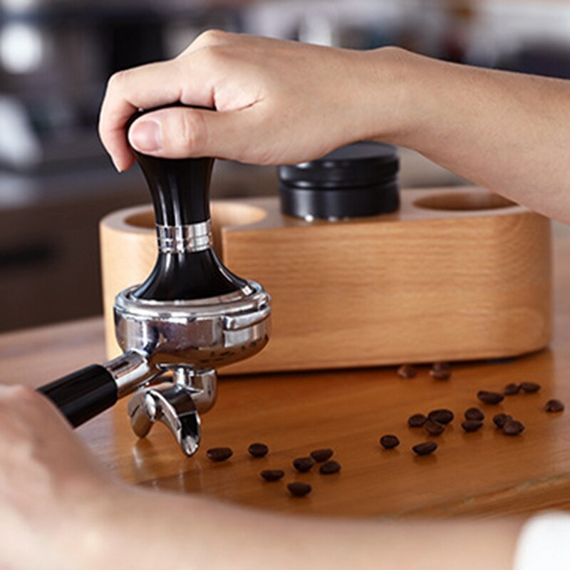 Herbruikbare barista houten koffietamperhouder espressostandaard basisapparaat accessoires koffiesets