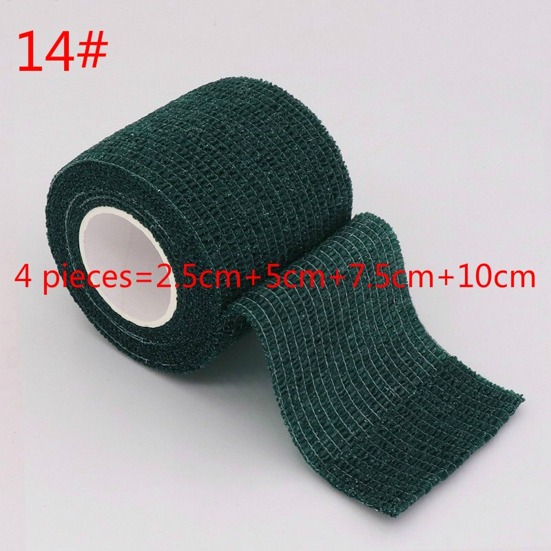 4 Pieces Elastoplast Bandage 4.5m Length Self Adhesive Sports Protector Breathable Elastic Bandage Gym Athletic Tape: Silver