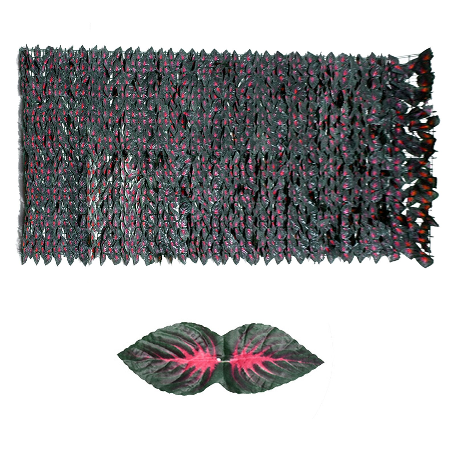 Artificial Ivy Leaf Privacy Fence Roll Wall Landscaping Privacy Fence Screen Outdoor Garden Backyard Balcony Hedge Decorations: B 0.5x1M