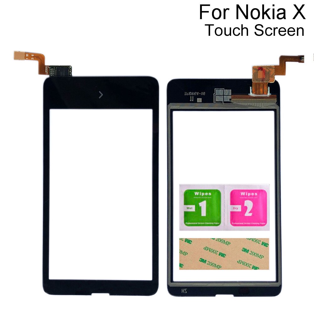 Mobiele Touch Screen Panel Voor Nokia X Touch Screen Sensor Digitizer Voor Nokia X Dual Sim RM-980 Gereedschap 3M lijm