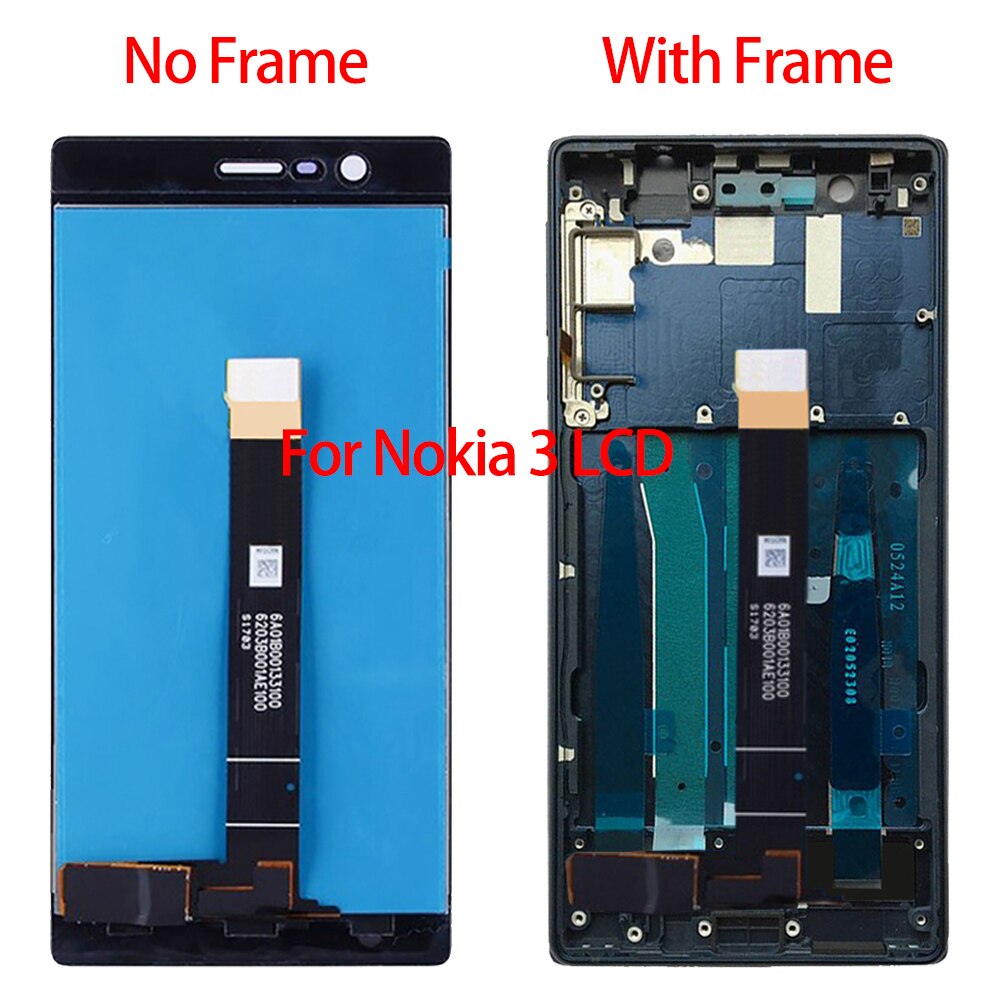 Orig For Nokia 3 3.1 3.2 3.4 LCD Screen Display With 100% Tested Touch Panel Replacement For Nokia 3.1 Plus LCD + Frame