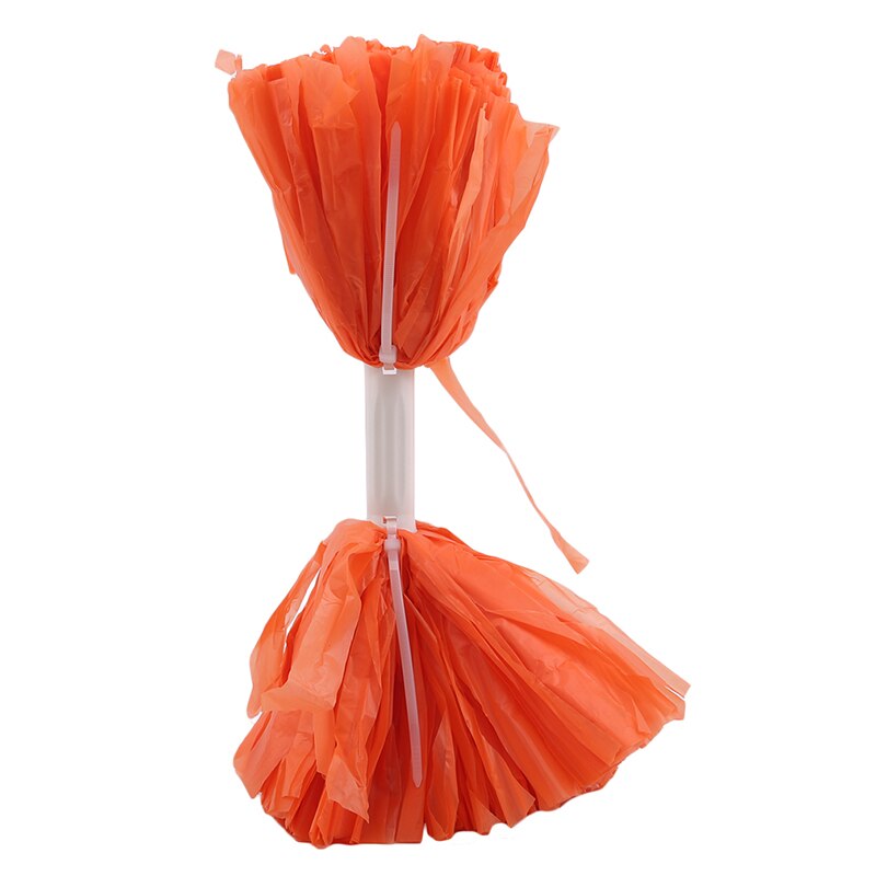 Sports pomponer cheerleader pompons cheerleading forsyninger farve og håndtag kan vælge: Orange