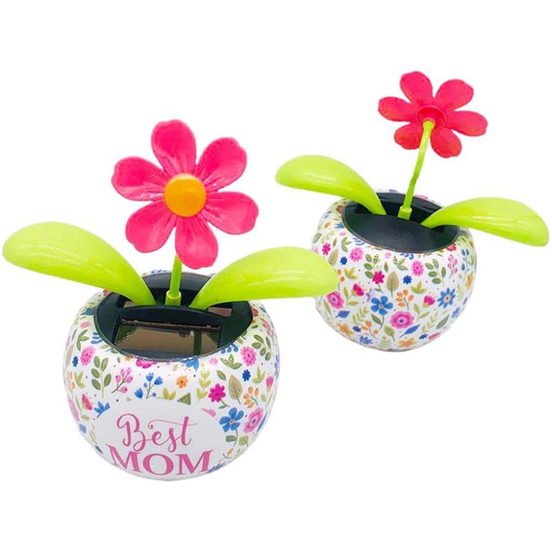 Solar Dansen Bloemen Automatische Swing Auto Sieraden Decoratie Accessoires Slaapkamer Bureau Woondecoratie Solar Dancing Decoratie