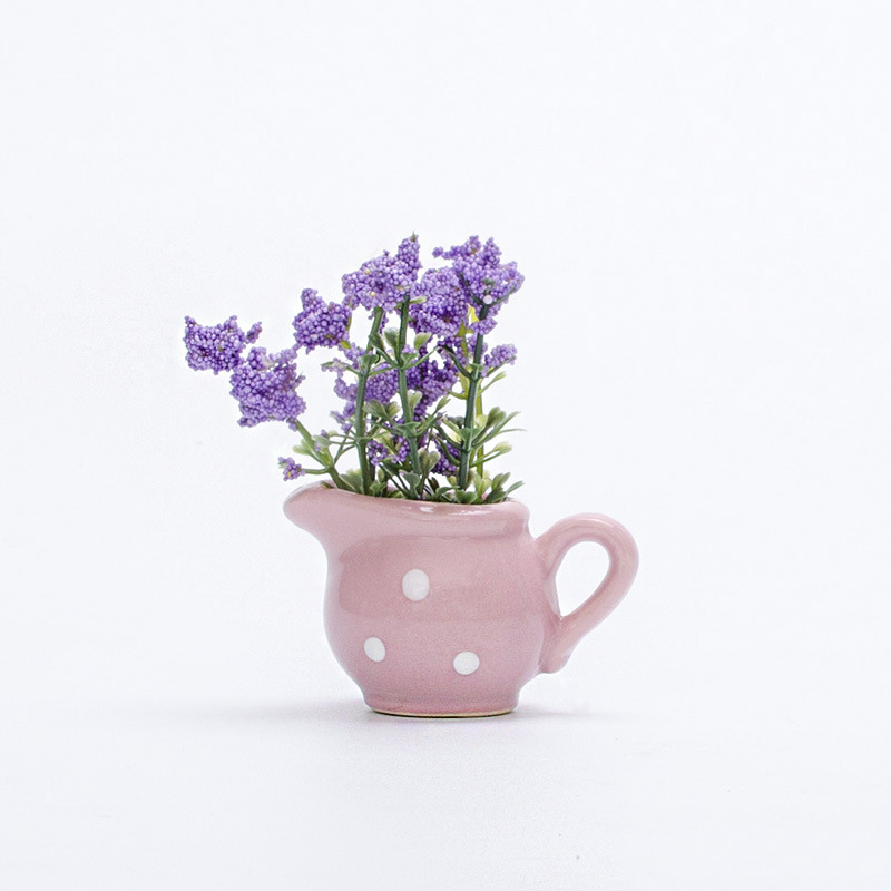 Ceramics Refrigerator Magnet Sticker Flower Vase Fridge Magnets Refrigerator Magnets Home Decor Mini Bonsai Plant Fridge Magnets: light green
