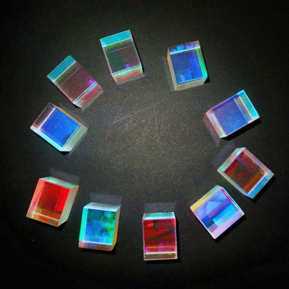 Optic Prism Cube Glass Triangular Prism Light Cube Combination Dichroic Prism Optical Glass Lens