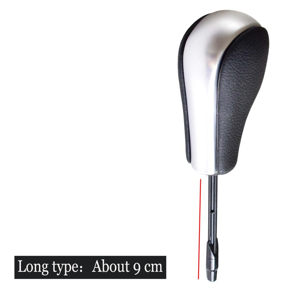 Auto Gear Shift Knob Lever HandBall Automatic For BMW E39 E46 E53 E60 E61 E63 E64 E83 E81 E82 E87 E90 E91 E92 E93 Carbon Fiber: Matt Silver-Long