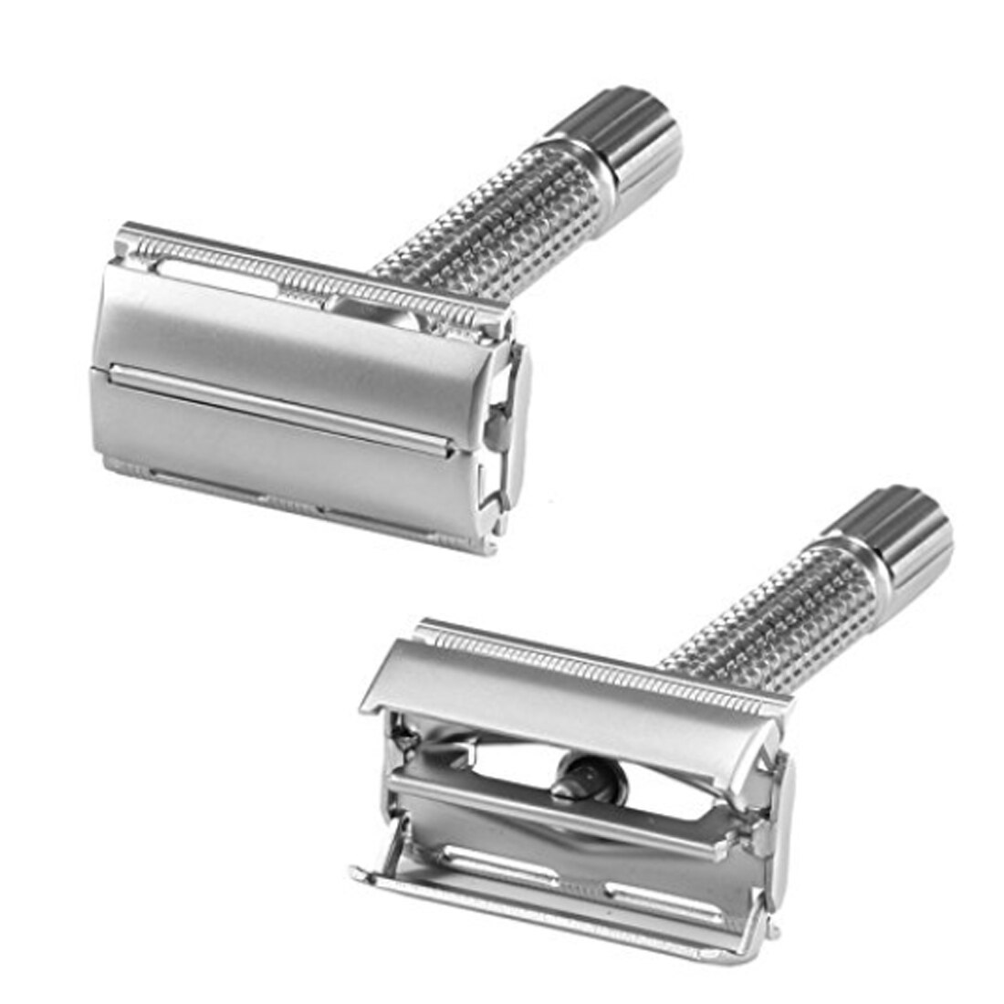 Short Handle Classic Safety Razor Double Edge Mens Shaving Pack Cure Handle 1 Razor 1 Blade Manual Shavers