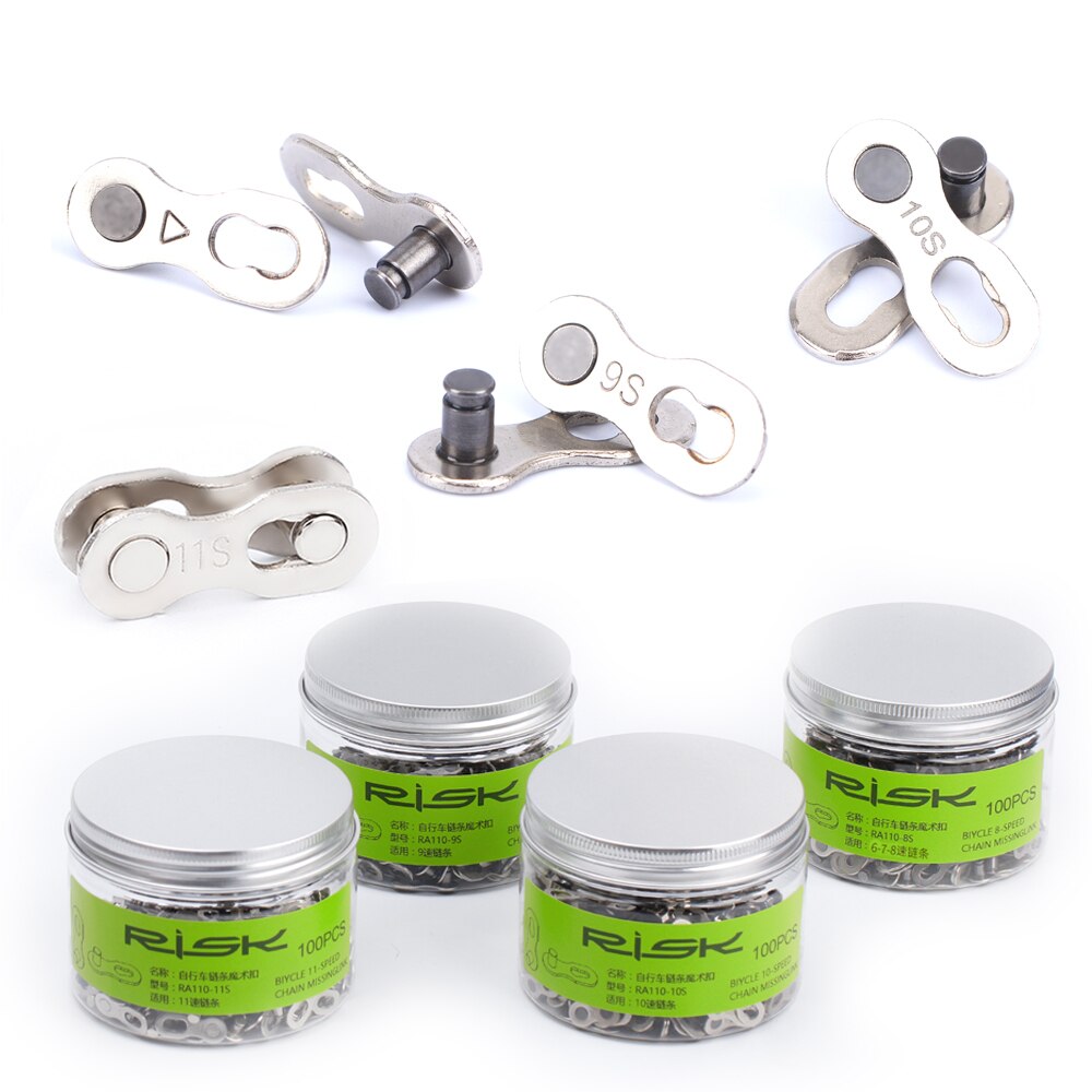 RISK 6/7/8/9/10/11 Speed Bike chain Quick Link connector lock set MTB Road Bicycle Power Chain Quick Release Buckle