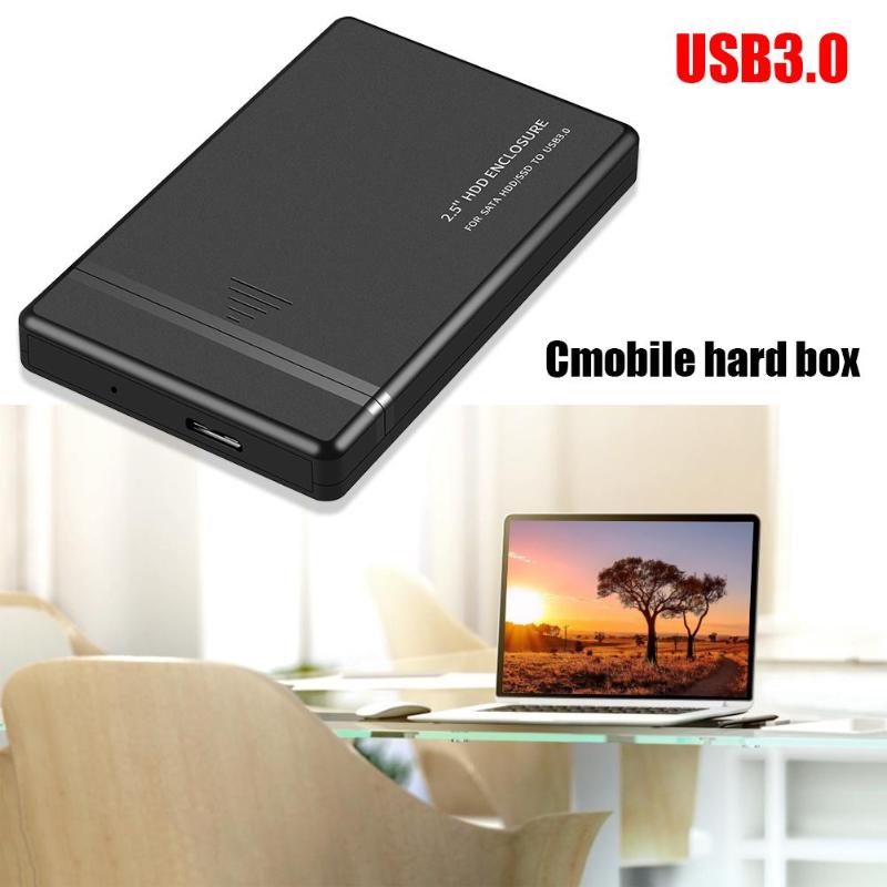2,5 pulgadas USB2.0/USB3.0/carcasa HDD SSD tipo C caja de disco duro de 480Mbps soporte de cubierta externa móvil SATA I /II /III 3TB SSD