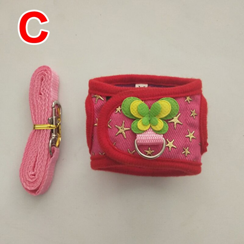 Hámster chaleco arnés ajustable correa de cerdo de Guinea Chinchilla rata ratones hurón Animal PEQUEÑO accesorios mascotas arnés: C / S