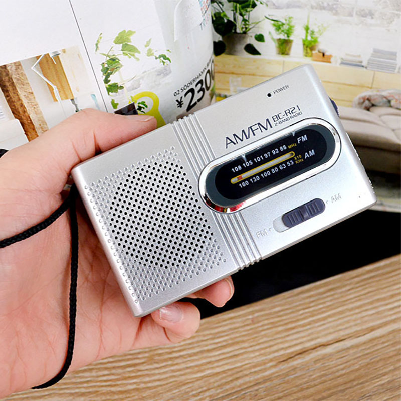 Portable Mini AM/FM Radio Telescopic Antenna Radio Pocket World Receiver Speaker Support For FM Radio