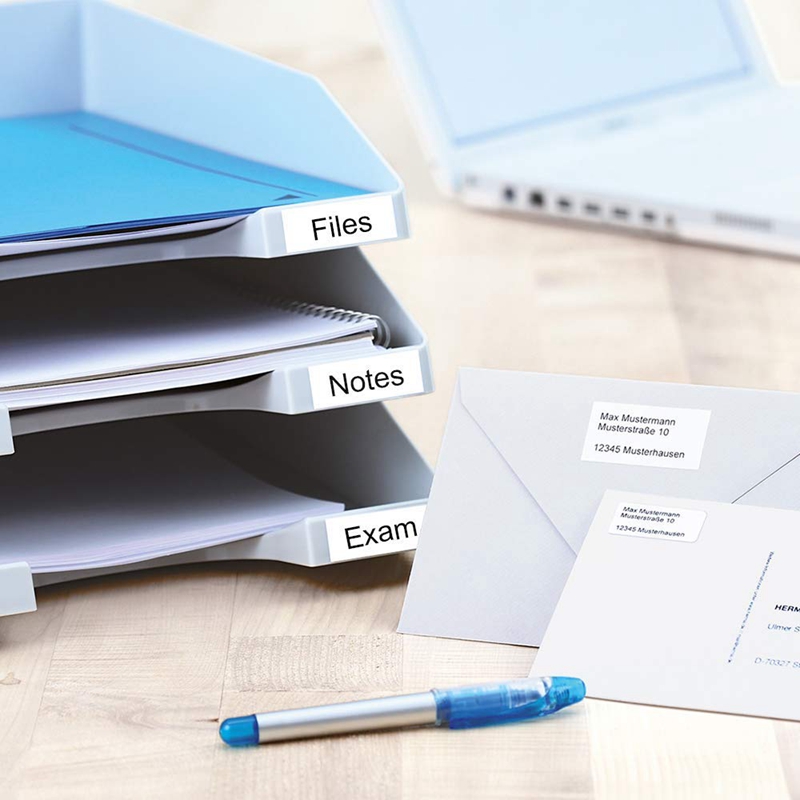 3Pcs 12mm Label Maker Tape Label Maker Black on White Label Tape for Epson/KingJim Printer