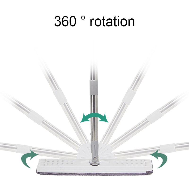 Platte dweil emmerset 360 graden rotatie reinigingsmiddel lui gereedschap vermijd handwas voor thuis clh@ 8