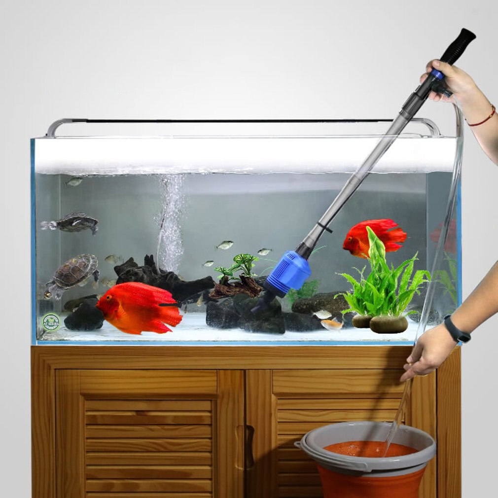 Aquarium Fish Tank Water Changer Small Fish Tank Semi-Automatic Water Exchange Water Change Sand Washing Device