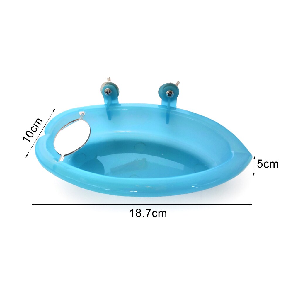 Papagei Badewanne Mit Spiegel Haustier KäFeige Zubehör Vogel Spiegel Schlecht Dusche Kasten Vogel KäFeige Haustier Kleine Vogel Papagei KäFeige Vogel spielzeug