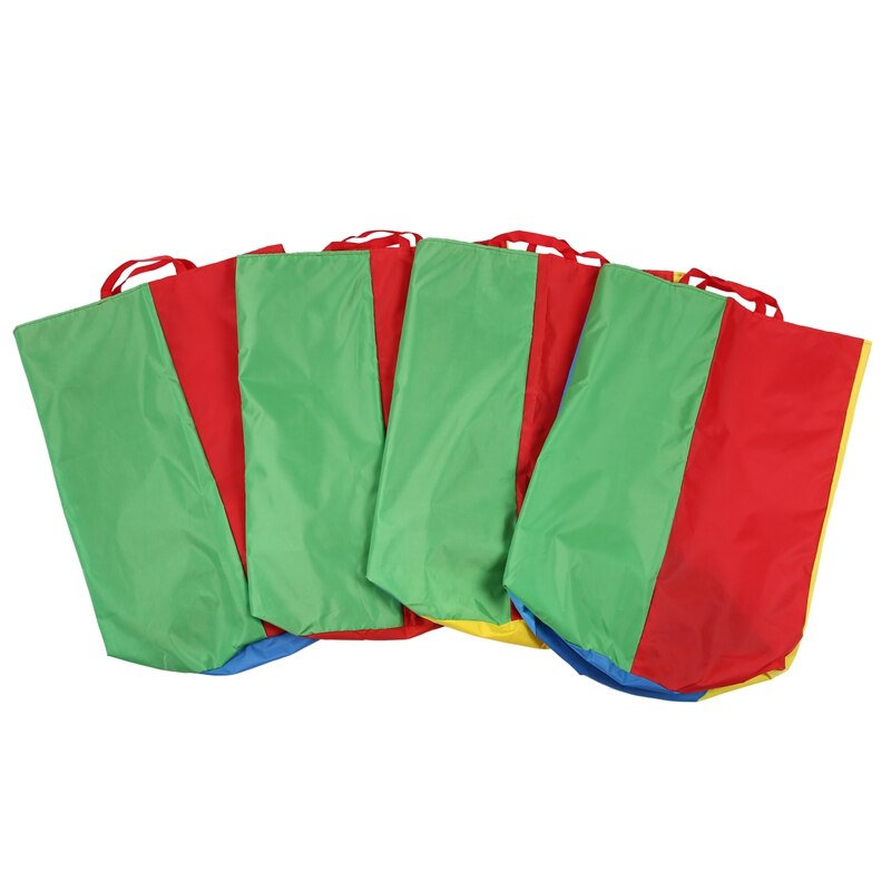 Kartoffel Sack Rennen Taschen (Pack von 4) mit Drei-auf Beinen Rennen draussen-aktivitäzehn für Familie Versammlungen Spiele